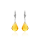 Crystal & Silver Pendel-Ohrhänger Baroque Light Topaz echtes Silber