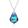 Crystal & Silver Halskette Baroque in Silber Vitrail Light