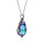 Crystal & Silver Halskette Baroque in Silber Vitrail Light