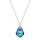 Crystal & Silver Halskette Baroque in Silber Vitrail Light