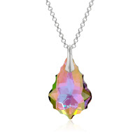 Crystal & Silver Halskette Baroque in Silber Paradise...
