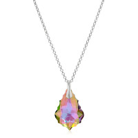Crystal & Silver Halskette Baroque in Silber Paradise Shine
