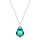 Crystal & Silver Halskette Baroque in Silber Bermuda Blue