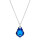 Crystal & Silver Halskette Baroque in Silber Heliotrope
