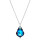 Crystal & Silver Halskette Baroque in Silber Meridian Blue