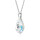 Crystal & Silver Halskette Baroque in Silber Aurora Borealis