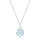 Crystal & Silver Halskette Baroque in Silber Aurora Borealis