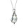 Crystal &amp; Silver Halskette Baroque in Silber Argent Light