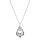 Crystal & Silver Halskette Baroque in Silber Argent Light
