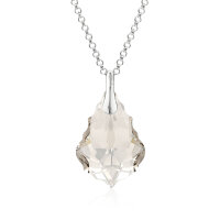 Crystal &amp; Silver Halskette Baroque in Silber Silver...