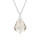 Crystal & Silver Halskette Baroque in Silber Silver Shadow