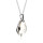 Crystal & Silver Halskette Baroque in Silber Silver Shadow