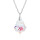 Crystal & Silver Halskette Baroque in Silber Blue Aurora Borealis