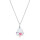 Crystal & Silver Halskette Baroque in Silber Blue Aurora Borealis
