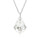 Crystal & Silver Halskette Baroque in Silber Moonlight