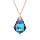 Crystal & Silver Halskette Baroque Silber Rosé Vitrail Light