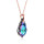 Crystal & Silver Halskette Baroque Silber Rosé Vitrail Light