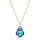 Crystal & Silver Halskette Baroque Silber Rosé Vitrail Light