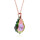 Crystal & Silver Halskette Baroque Silber Rosé Paradise Shine