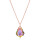 Crystal & Silver Halskette Baroque Silber Rosé Paradise Shine