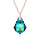 Crystal & Silver Halskette Baroque Silber Rosé Bermuda Blue