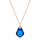 Crystal & Silver Halskette Baroque Silber Rosé Heliotrope