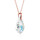 Crystal & Silver Halskette Baroque Silber Rosé Aurora Borealis