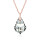Crystal & Silver Halskette Baroque Silber Rosé Argent Light