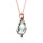 Crystal & Silver Halskette Baroque Silber Rosé Argent Light