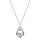 Crystal & Silver Halskette Baroque Silber Rosé Argent Light