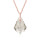 Crystal & Silver Halskette Baroque Silber Rosé Silver Shadow