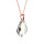 Crystal & Silver Halskette Baroque Silber Rosé Silver Shadow