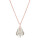 Crystal & Silver Halskette Baroque Silber Rosé Silver Shadow