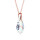 Crystal & Silver Halskette Baroque Silber Rosé Blue Aurora Borealis