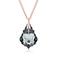 Crystal &amp; Silver Halskette Baroque Silber Ros&eacute;...
