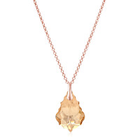Crystal & Silver Halskette Baroque Silber Rosé Golden Shadow