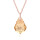 Crystal & Silver Halskette Baroque Silber Rosé Golden Shadow
