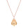 Crystal & Silver Halskette Baroque Silber Rosé Golden Shadow