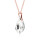 Crystal & Silver Halskette Baroque Silber Rosé Moonlight