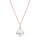 Crystal & Silver Halskette Baroque Silber Rosé Moonlight