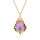Crystal & Silver Halskette Baroque Silber vergoldet Paradise Shine
