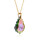 Crystal & Silver Halskette Baroque Silber vergoldet Paradise Shine