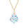 Crystal & Silver Halskette Baroque Silber vergoldet Aurora Borealis