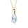 Crystal & Silver Halskette Baroque Silber vergoldet Aurora Borealis
