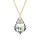 Crystal & Silver Halskette Baroque Silber vergoldet Argent Light