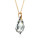 Crystal & Silver Halskette Baroque Silber vergoldet Argent Light