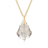 Crystal & Silver Halskette Baroque Silber vergoldet...
