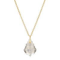 Crystal & Silver Halskette Baroque Silber vergoldet Silver Shadow