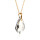 Crystal & Silver Halskette Baroque Silber vergoldet Silver Shadow