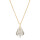 Crystal & Silver Halskette Baroque Silber vergoldet Silver Shadow